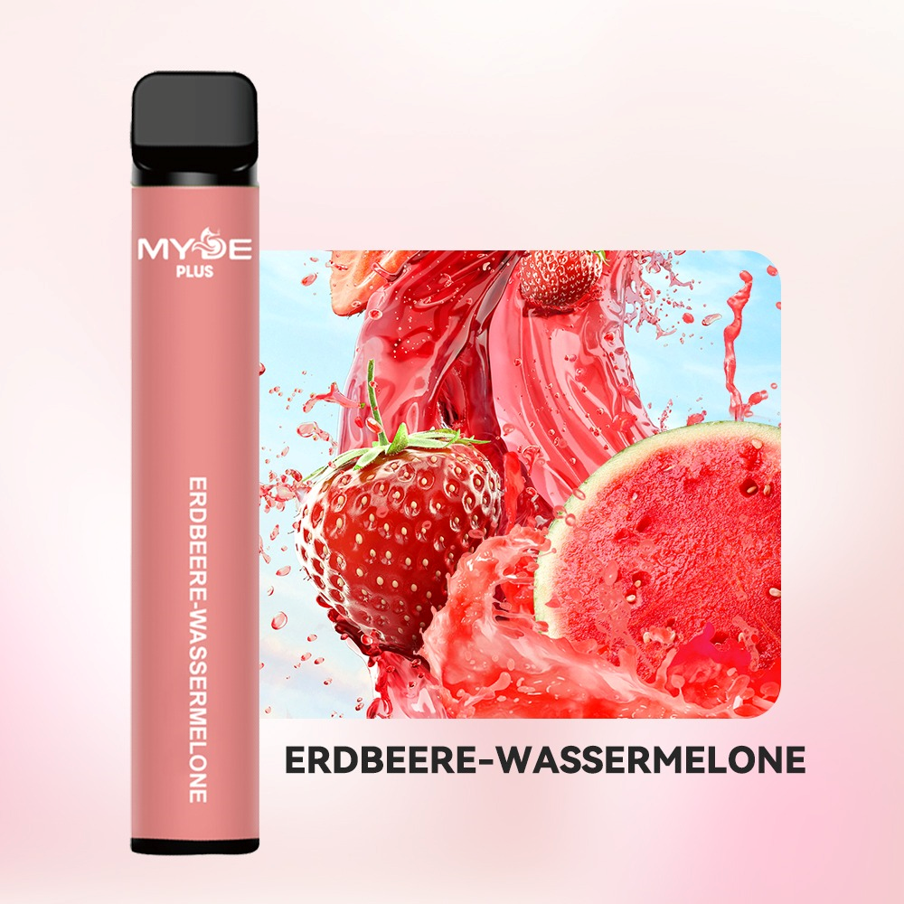 Einweg E-Zigaretten 10 x MYDE Plus 600 Erdbeere-Wassermelone