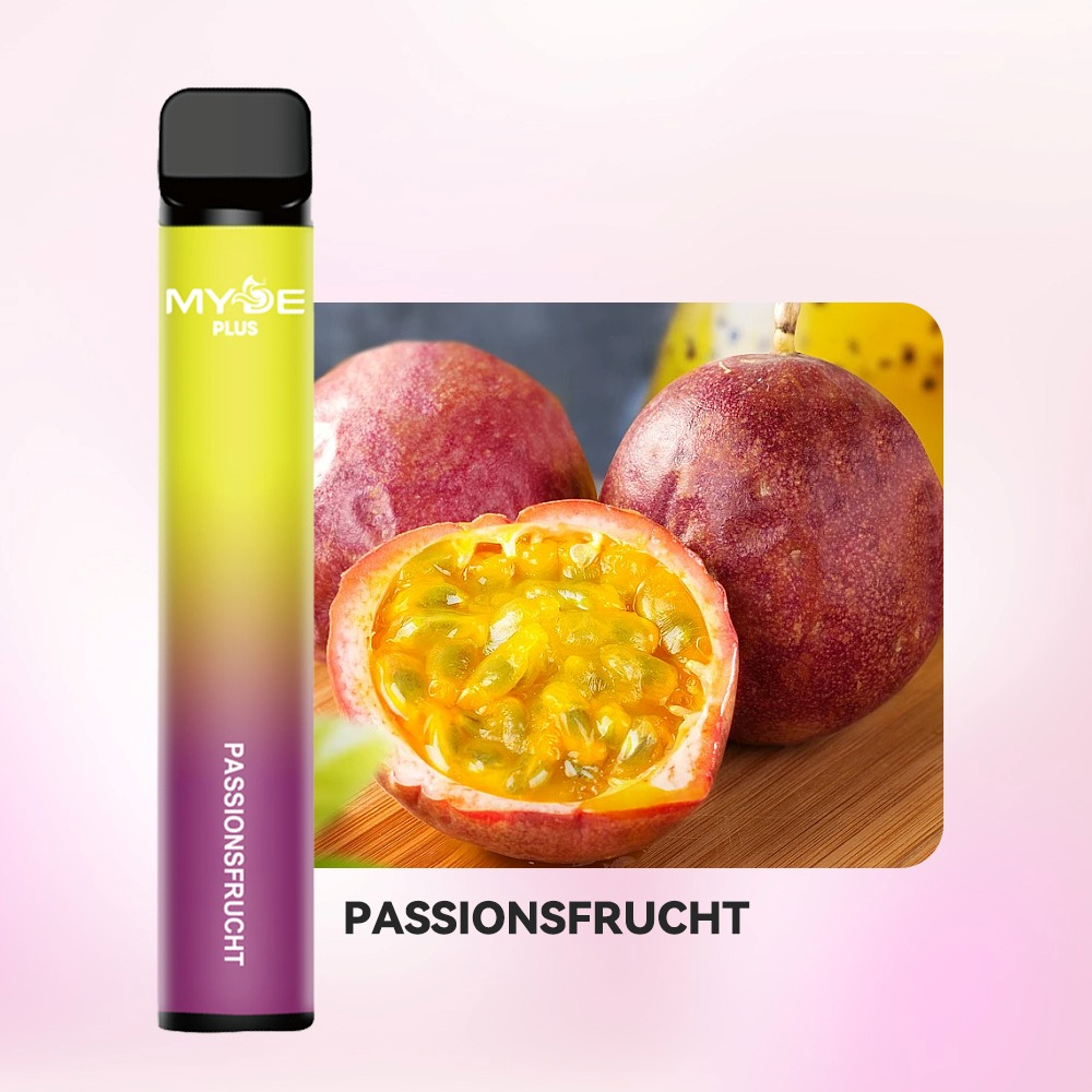 Einweg E-Zigaretten 10 x MYDE Plus 600 Passionsfrucht