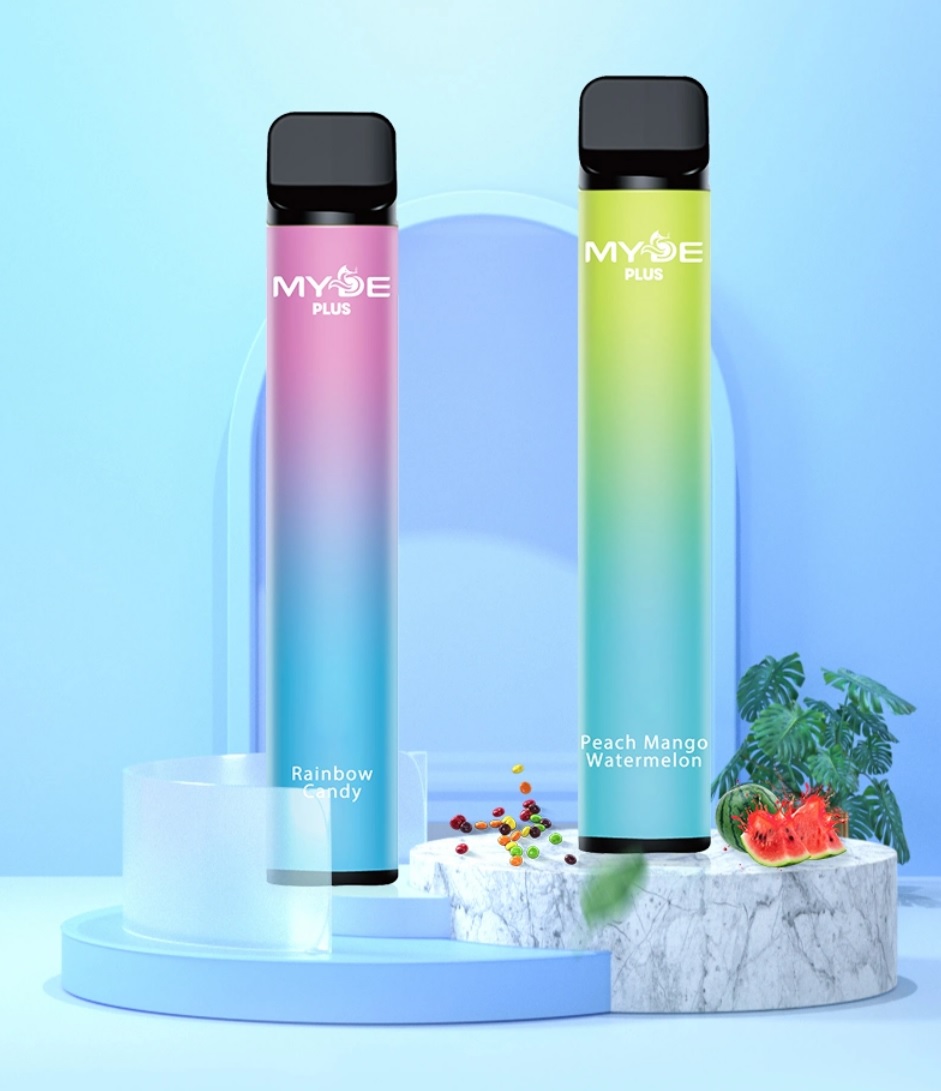 Einweg E-Zigaretten 10 x MYDE Plus 600 Pfirsich-Mango-Melone